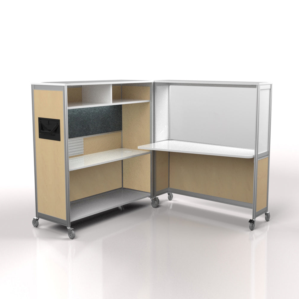 Mobile Folding Cubicle Desk