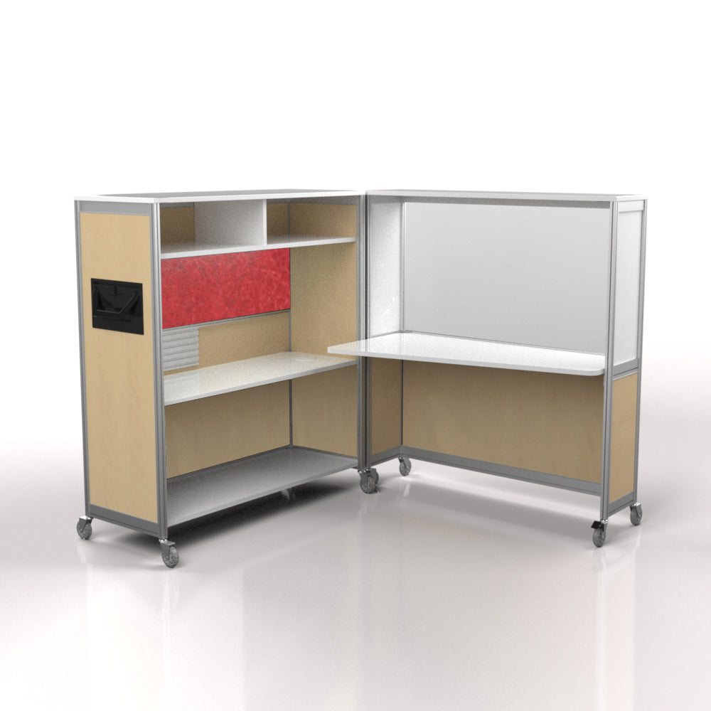 Mobile Folding Cubicle Desk