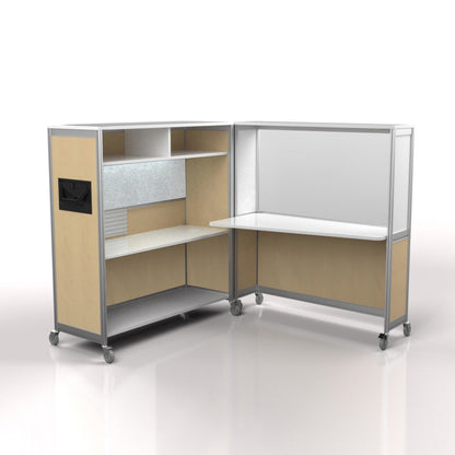 Mobile Folding Cubicle Desk
