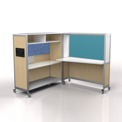 Mobile Folding Cubicle Desk