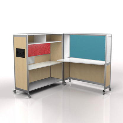 Mobile Folding Cubicle Desk