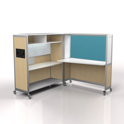 Mobile Folding Cubicle Desk
