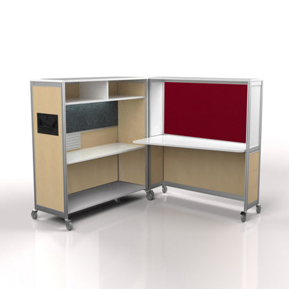 Mobile Folding Cubicle Desk