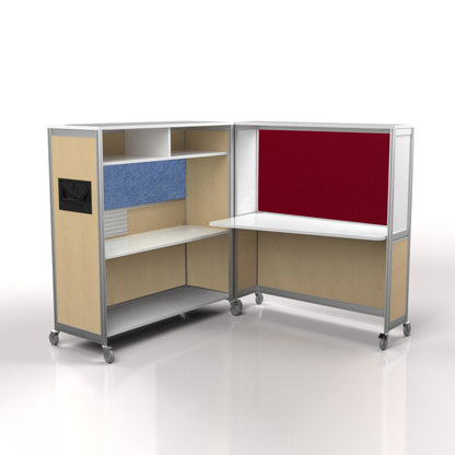 Mobile Folding Cubicle Desk