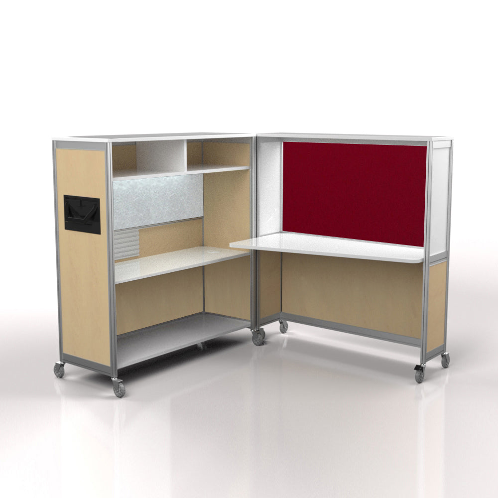 Mobile Folding Cubicle Desk