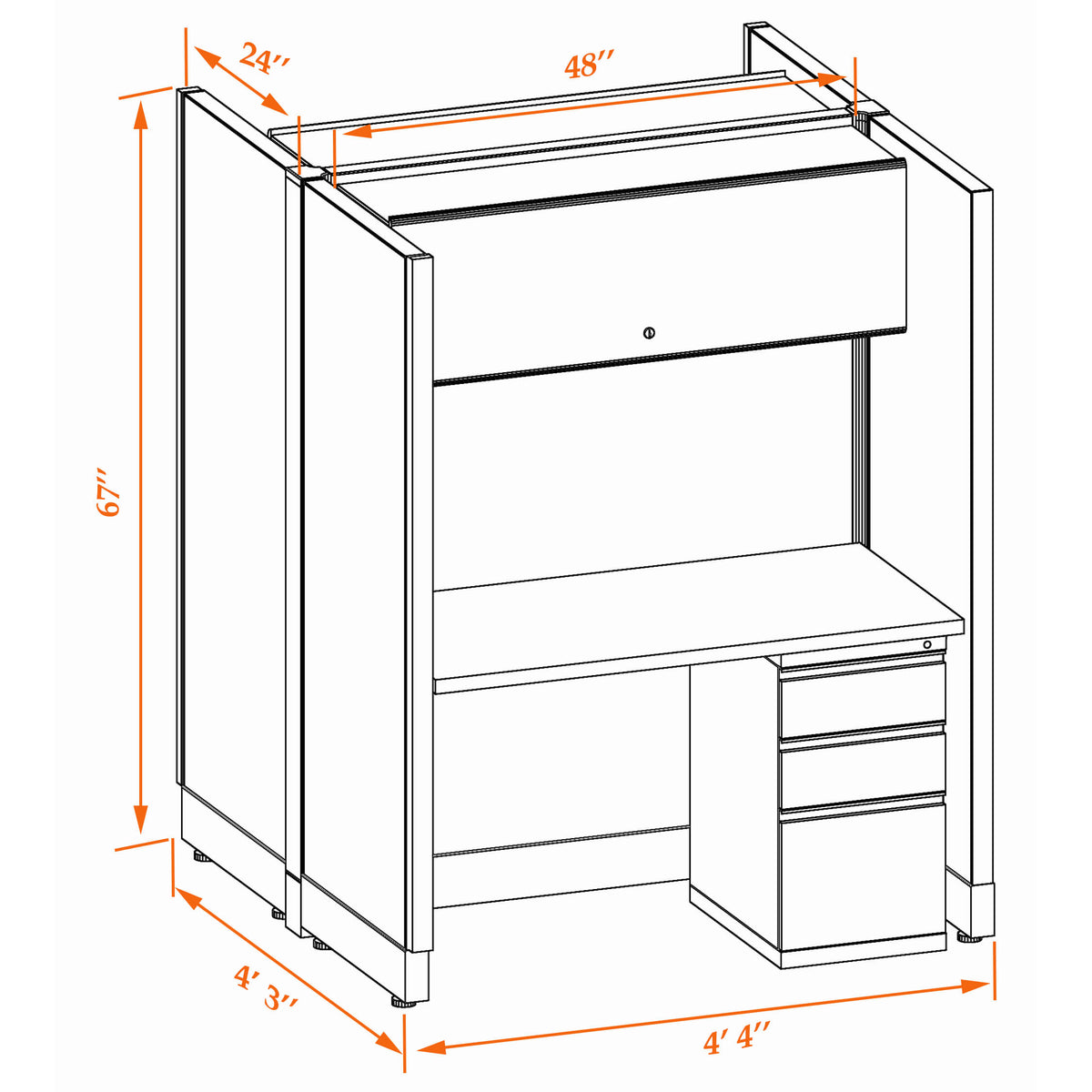 Call Center Cubicles 67H 2-Pack Cluster Non-Powered