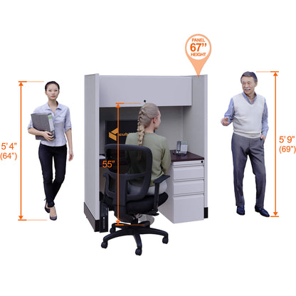 Call Center Cubicles 67H Powered