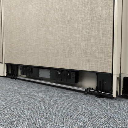 Call Center Cubicles 39H 6-Pack Cluster Powered
