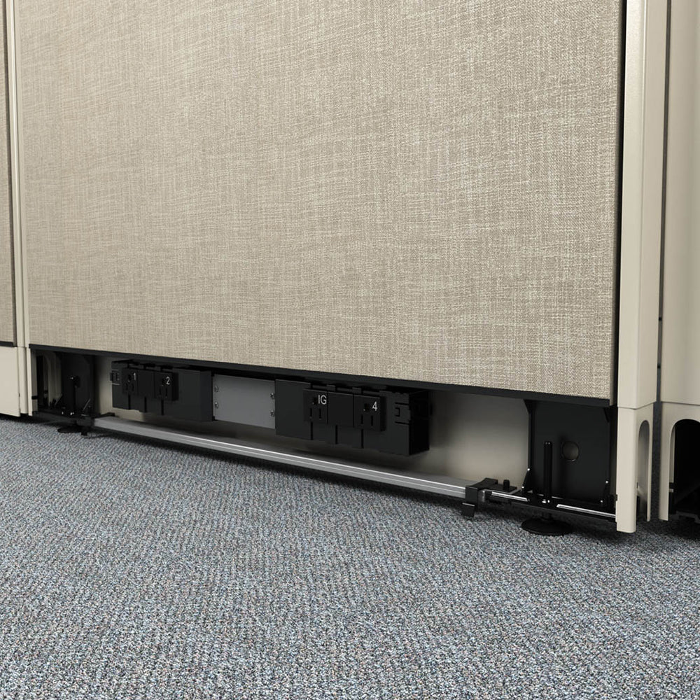 Call Center Cubicles 53H 3-Pack In-Line Powered