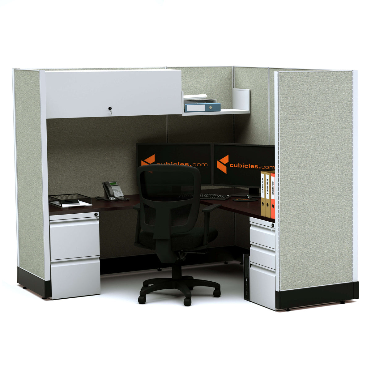 L-Shaped Cubicles 67H Powered