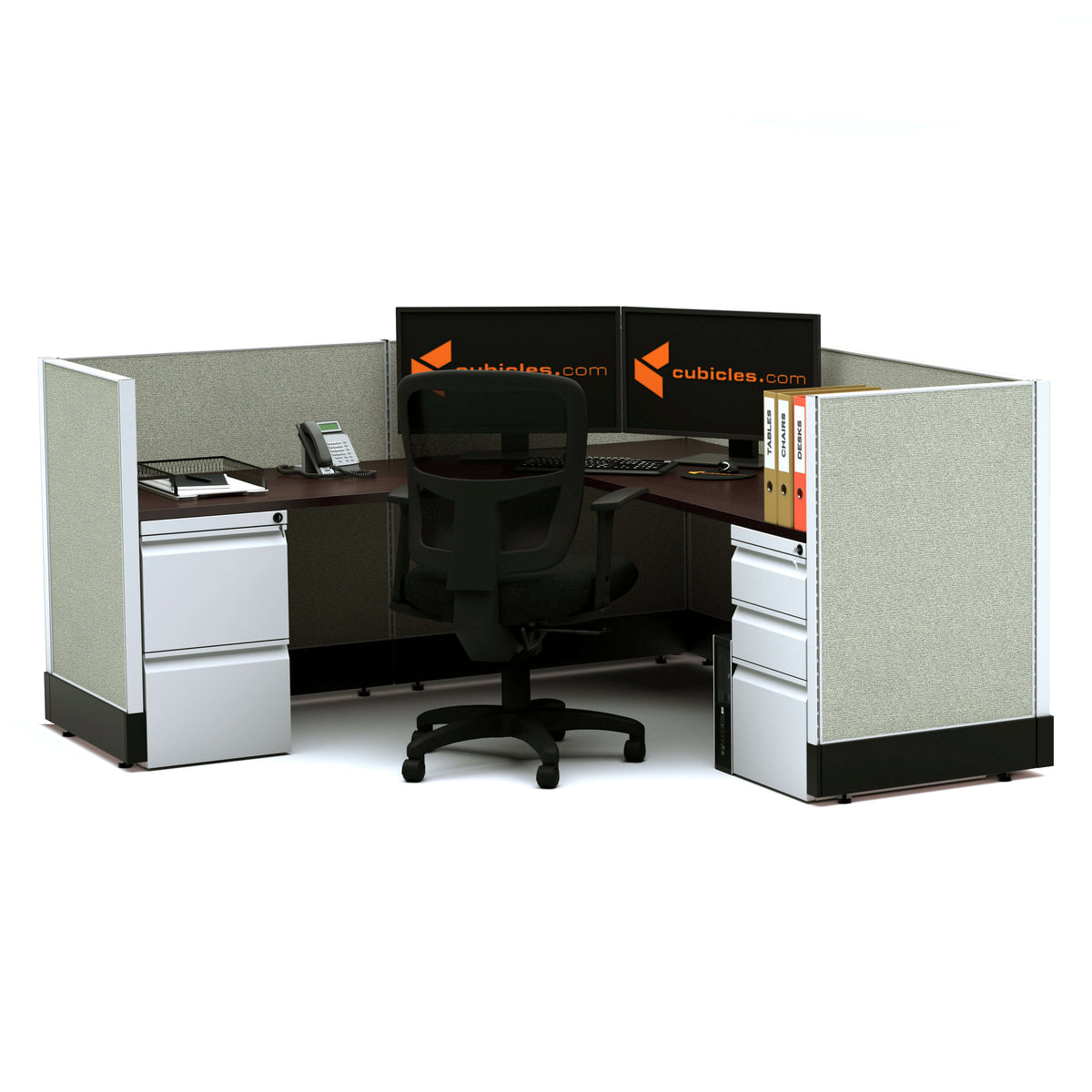 L-Shaped Cubicles 39H Powered