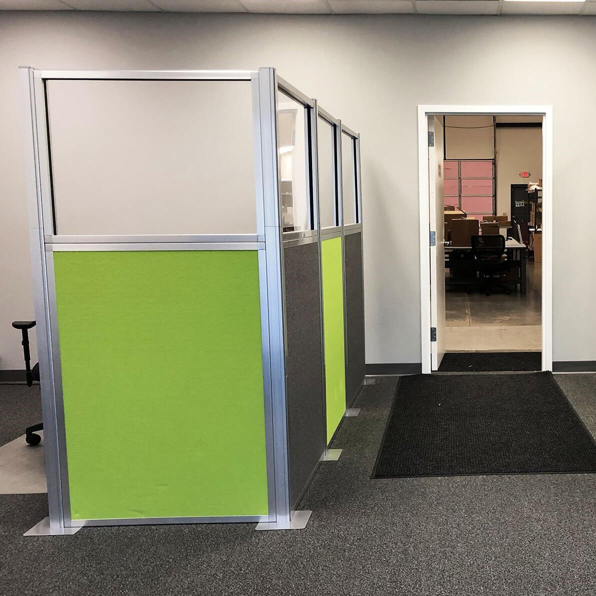 DIY Modual Office Divider With Glass 72H x 36W