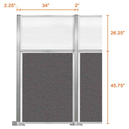 DIY Modual Office Divider With Glass 72H x 36W