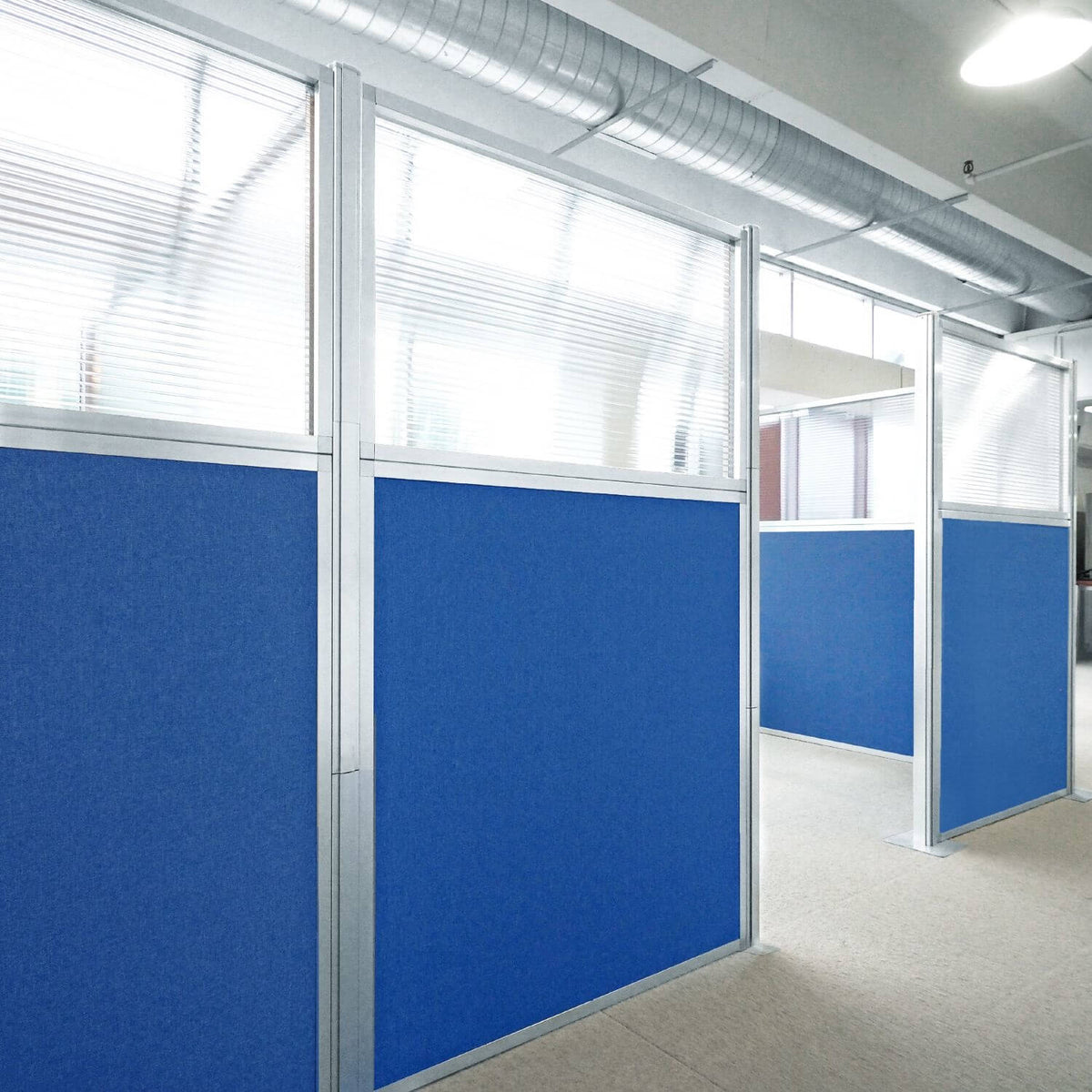 DIY Modual Office Divider With Glass 72H x 60W