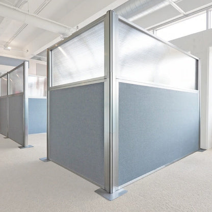 DIY Modual Office Divider With Glass 72H x 72W