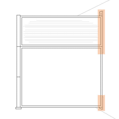 DIY Modular Office Divider Wall Bracket
