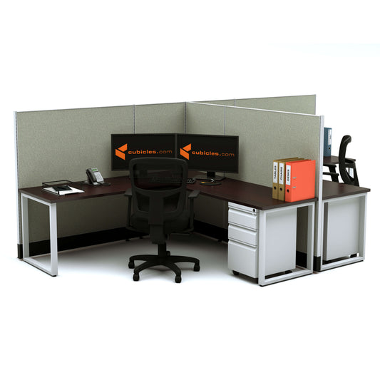 Benching Workstations 53H 2-Pack T-Shape Powered