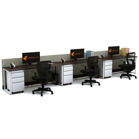 Benching Workstations 39H 3-Pack In-Line Powered