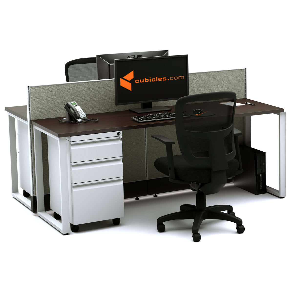 Benching Workstations 39H 2-Pack Cluster Non-Powered