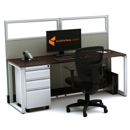 Benching Workstations With Glass 53H Non-Powered