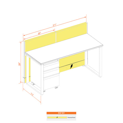 Benching Workstations 39H Powered