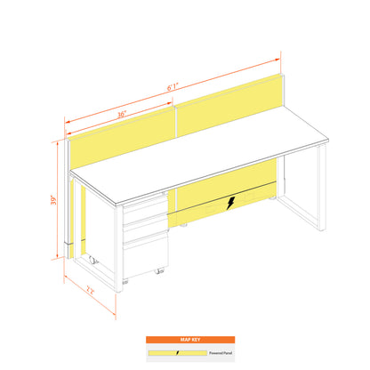 Benching Workstations 39H Powered