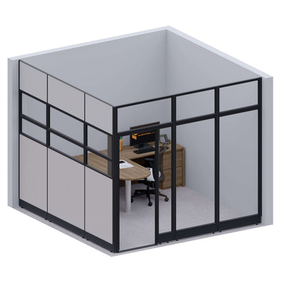 Modular Office Partitions L-Shape 107H