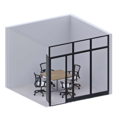 Modular Conference Room Partitions I-Shape 107H