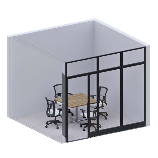 Modular Conference Room Partitions I-Shape 107H
