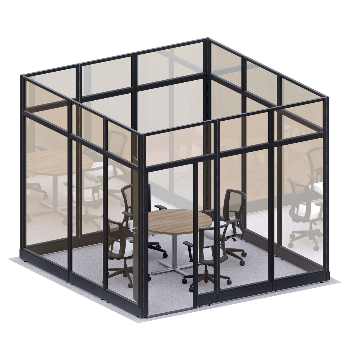 Modular Conference Room Partitions O-Shape 107H