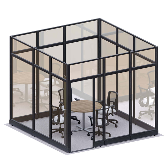 Modular Conference Room Partitions O-Shape 107H