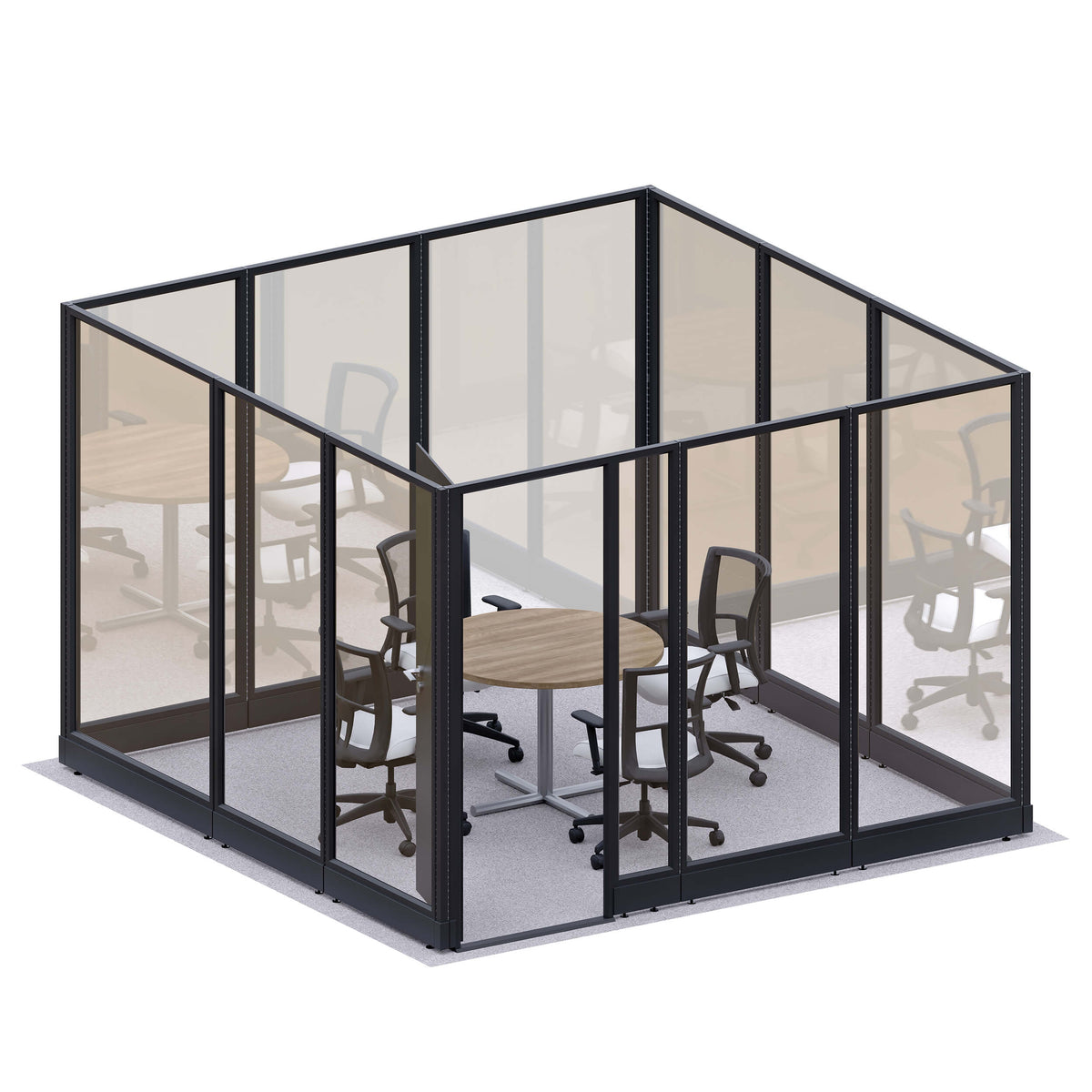 Modular Conference Room Partitions O-Shape 85H