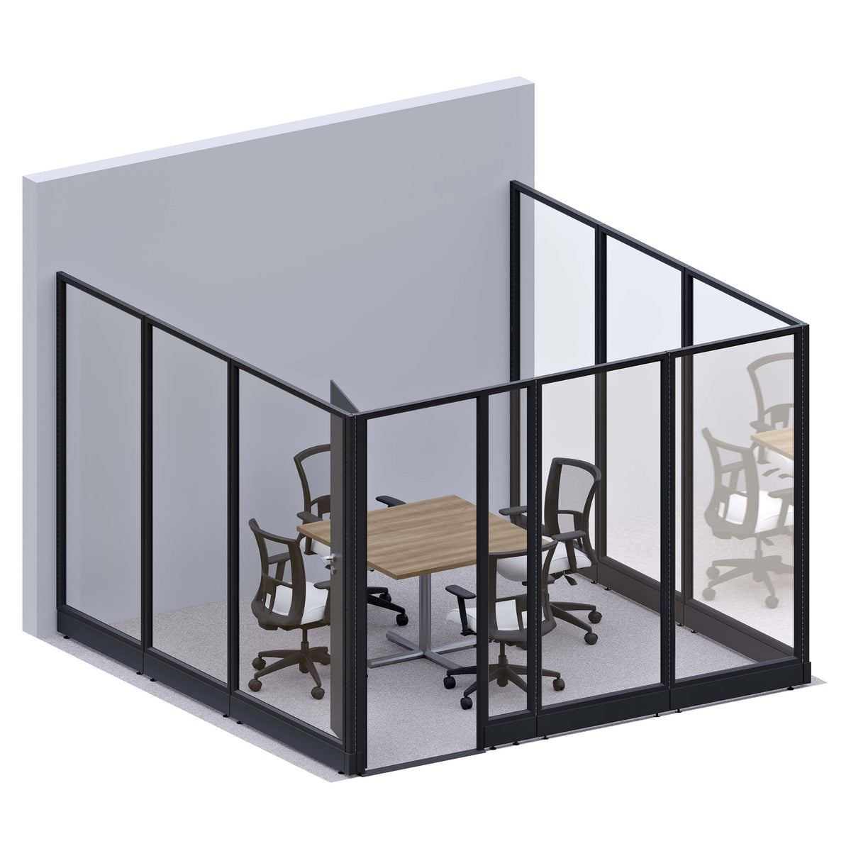 Modular Conference Room Partitions U-Shape 85H
