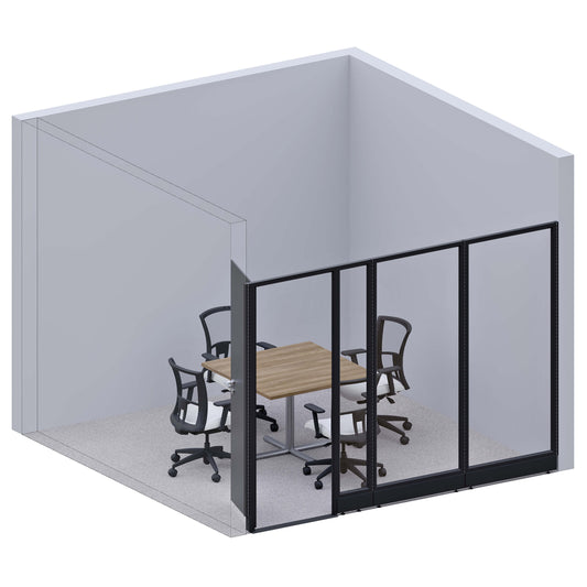 Modular Conference Room Partitions I-Shape 85H