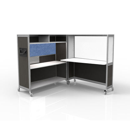 Mobile Folding Cubicle Desk