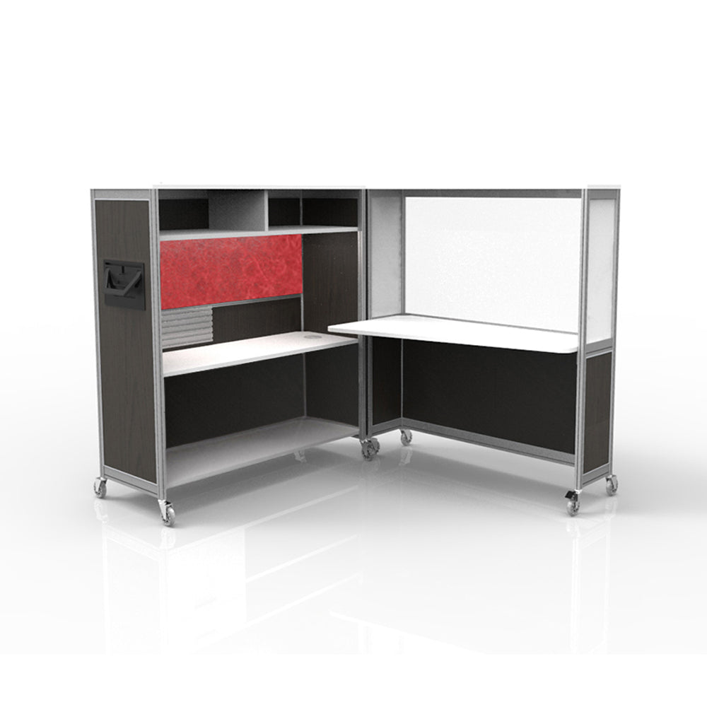 Mobile Folding Cubicle Desk