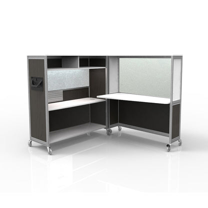 Mobile Folding Cubicle Desk