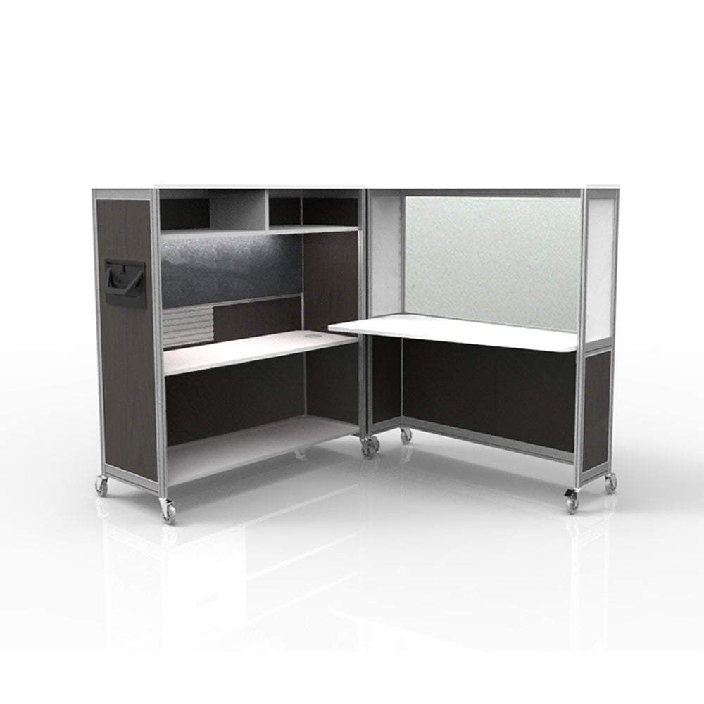 Mobile Folding Cubicle Desk