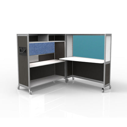 Mobile Folding Cubicle Desk