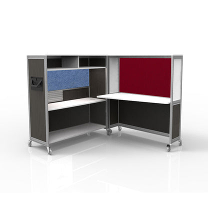 Mobile Folding Cubicle Desk