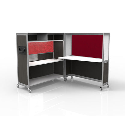 Mobile Folding Cubicle Desk