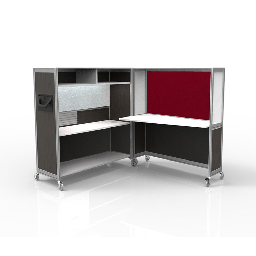 Mobile Folding Cubicle Desk