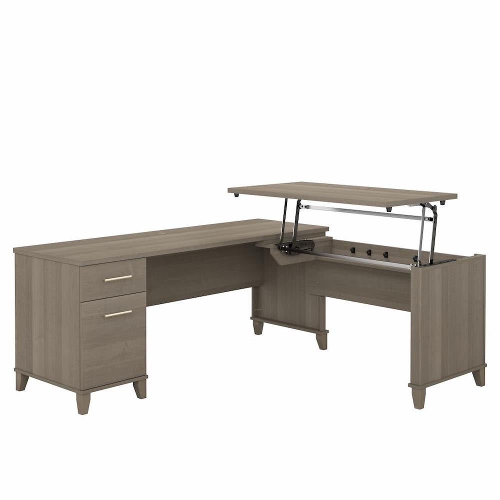 L Shaped Height Adjustable Desk