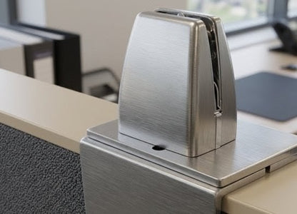 Cubicle Panel Extender 18H Frosted Acrylic