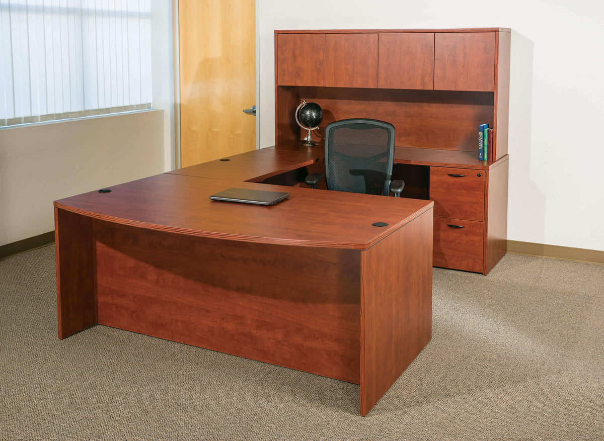 Modern U Shaped Office Desk Novato 71W x 112D