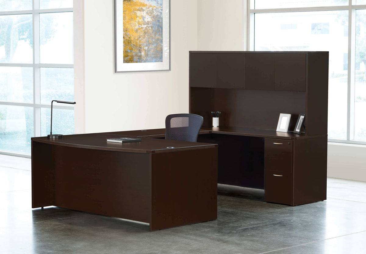 Modern U Shaped Office Desk Novato 71W x 112D
