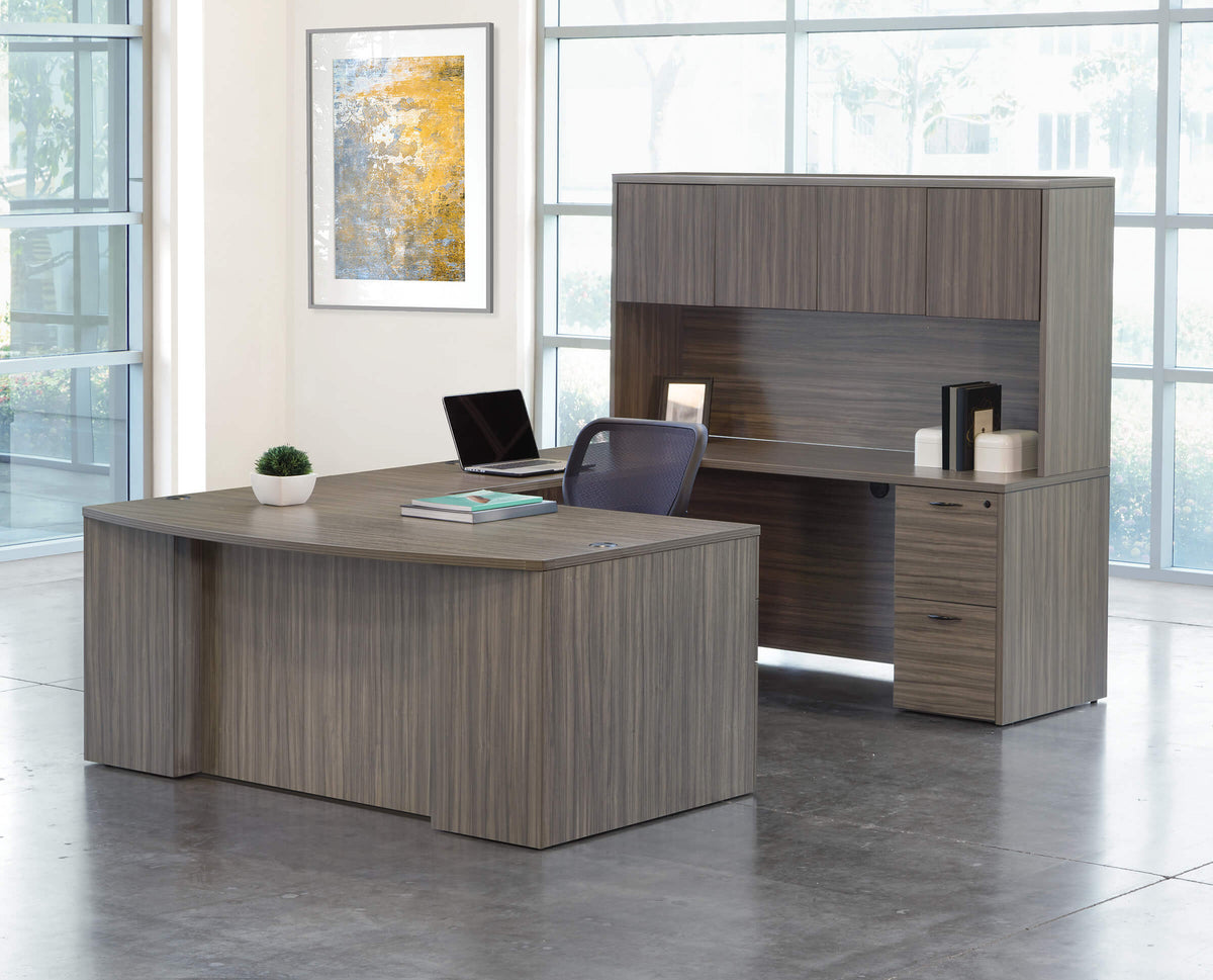 Modern U Shaped Office Desk Novato 71W x 112D