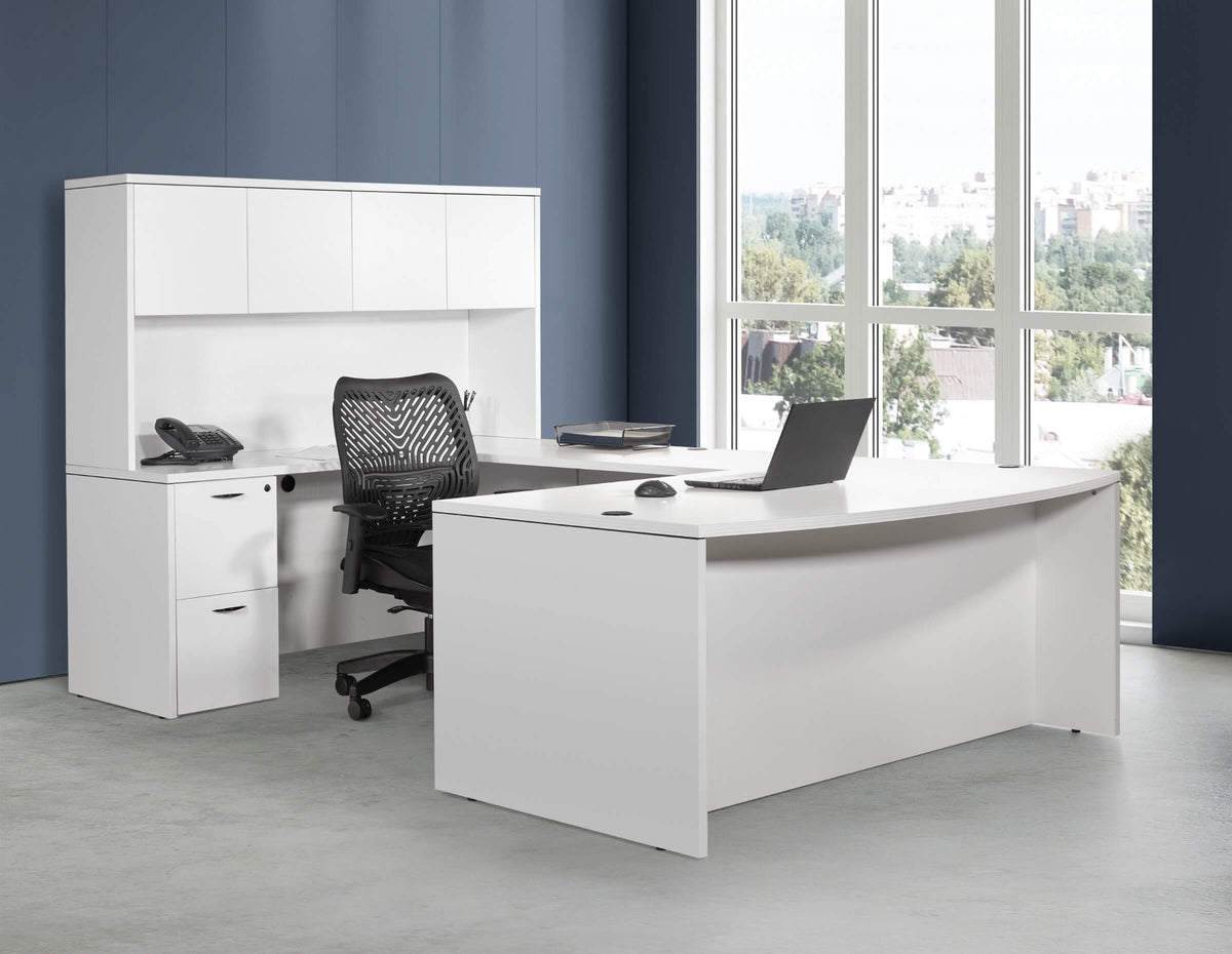 Modern U Shaped Office Desk Novato 71W x 112D