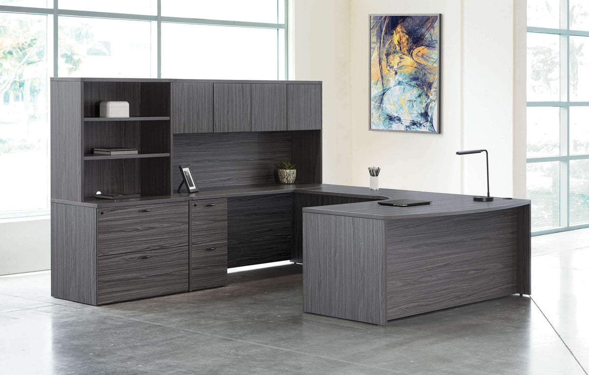 Contemporary U Shaped Desk Novato 107W x 112D