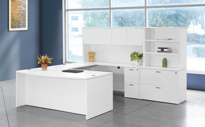 Contemporary U Shaped Desk Novato 107W x 112D